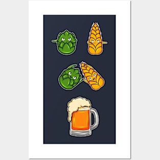 Beer craft pong brewers brewery oktoberfest gift idea present Posters and Art